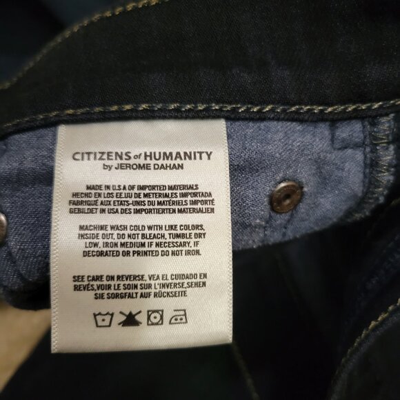 Citizens of Humanity SID Jeans Men's 34 Dark Wash Straight Leg Minimalist Vibe - Picture 5 of 11